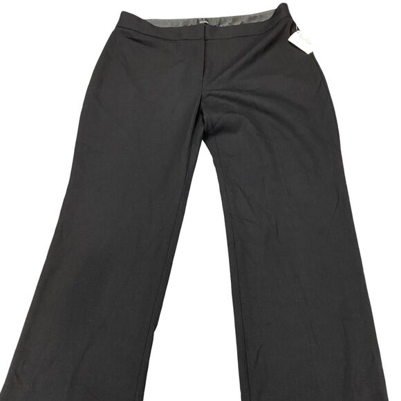 Neiman Marcus Trousers Pants Womens 8 Black Wide Leg Mid Rise Casual Classic Fit - Picture 10 of 15